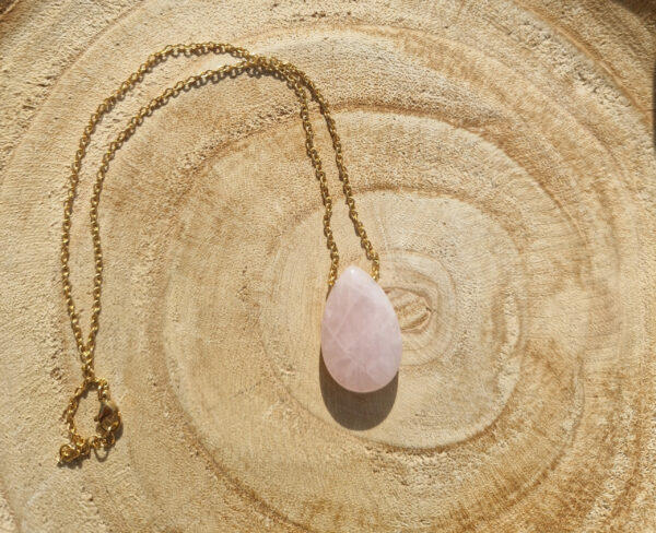 Collier Quartz Rose